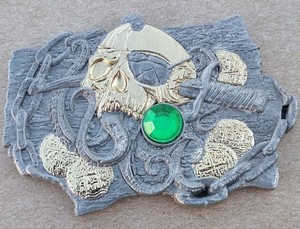 Parley Like It's 1699 Event Geocoin - Emerald - Activated & Adoptable - TB91W52