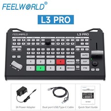 FEELWORLD L3 Pro Multi Camera Live Streaming Video Switcher 4xHDMI 4xSDI Input