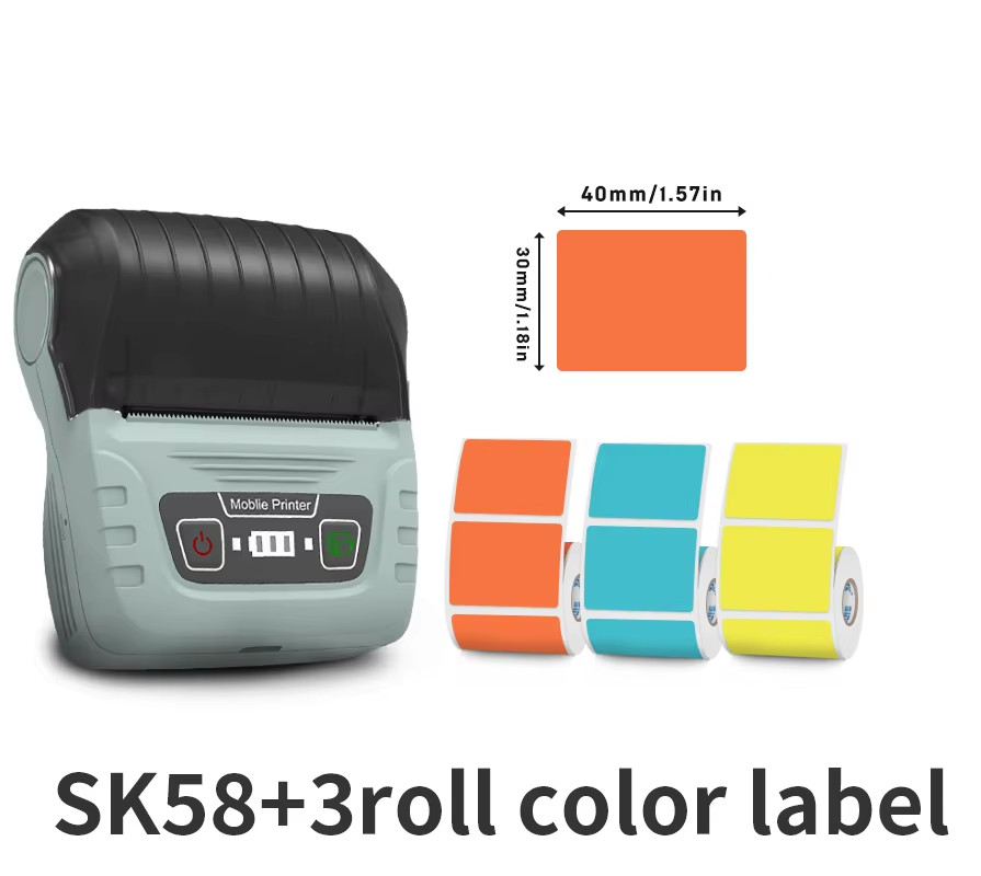 Imprimante thermique autocollante SK58 pour organiser les câbles et dossiers