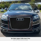 For 2007-2015 Audi Q7 Main Upper Stainless Steel Black Mesh Grille Insert