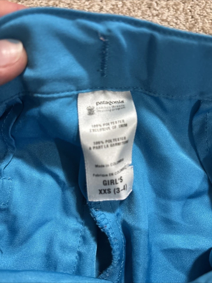 Pantalón de verano Patagonia niños niñas Xxs 3-4 azul Foto 3 de 4