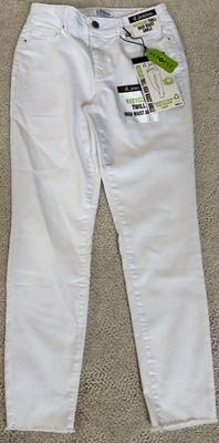 NWT - D Jeans (D. Jeans) Twill High Waist Ankle Jeans Womens 4 White Stretch