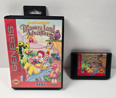 McDonald's Treasure Land Adventure - Sega Genesis - Game & Box No Manual -Tested