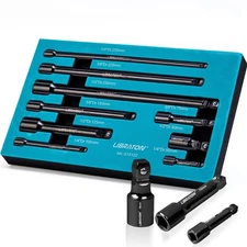 LIBRATON Wobble Extension Set, Socket Extensions Set, Ratchet Extensions 1/4"...