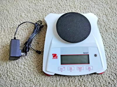 Scout Ohaus SPX222 - Portable Scale 220g 0.01g Backlit LCD **READ DESC**