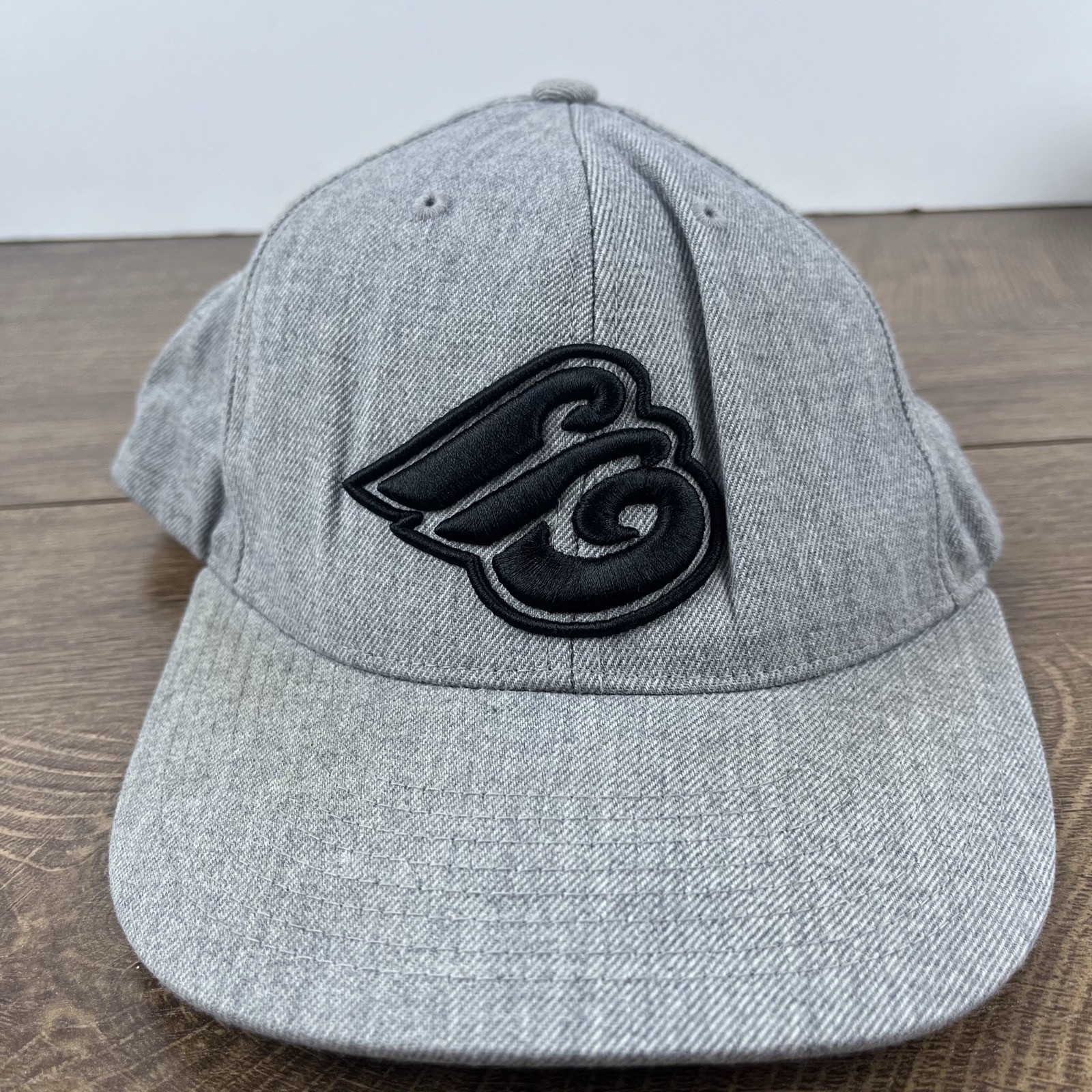 E Gray Snapback Hat Gray Adjustable Hat Adult Fit… - image 4