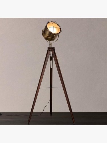 John Lewis Jules Marine Head Floor Lamp, Brown RRP £225 - Picture 2 of 4