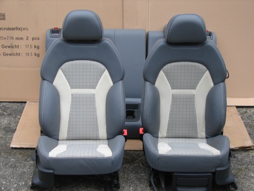 Audi A1 8X Lederausstattung Ledersitze s-line Sitze Sportsitze weiße Nähte