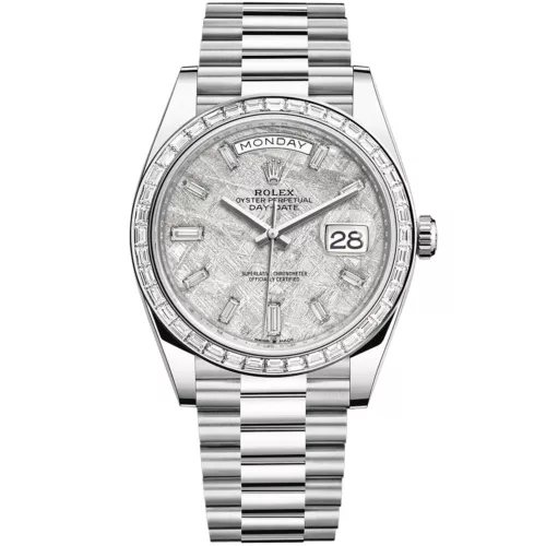 Rolex Day-Date 40 228396TBR Platinum President - Meteorite Diamond