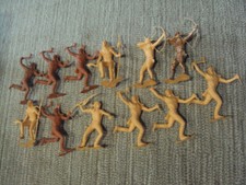 12 Vintage Marx 6  Native American Indians Various READ