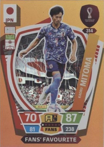 Mitoma Kaoru 37 GS-04 Card Japan Samurai Blue Soccer 2022 Qatar