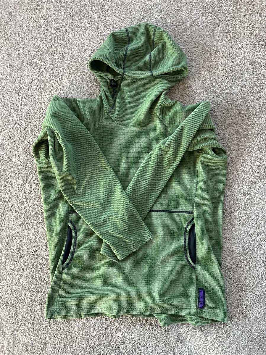 melanzana micro grid hoodie mens Terrapin color green Large