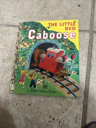 Marlan Potter THE LITTLE RED CABOOSE 1978 Vtg Little Golden Book Vtg Train Book - product listing photo