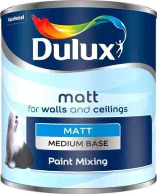   1L DULUX Dispersionsfarbe matt - mittlere Basis zum Farbmischen | Sonderfarbe