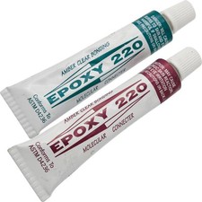 Epoxy 220 Amber-Clear Resin Glue 1/2oz Tubes