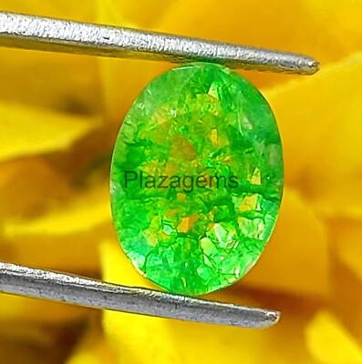 Natural Certified 5.85Ct Green Color Emerald Zambia Oval Cut Loose Gemstone 4JKH