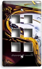 SALVADOR DALI MELTING CLOCK SURREAL CLASSIC ART LIGHT SWITCH OUTLET WALL PLATES