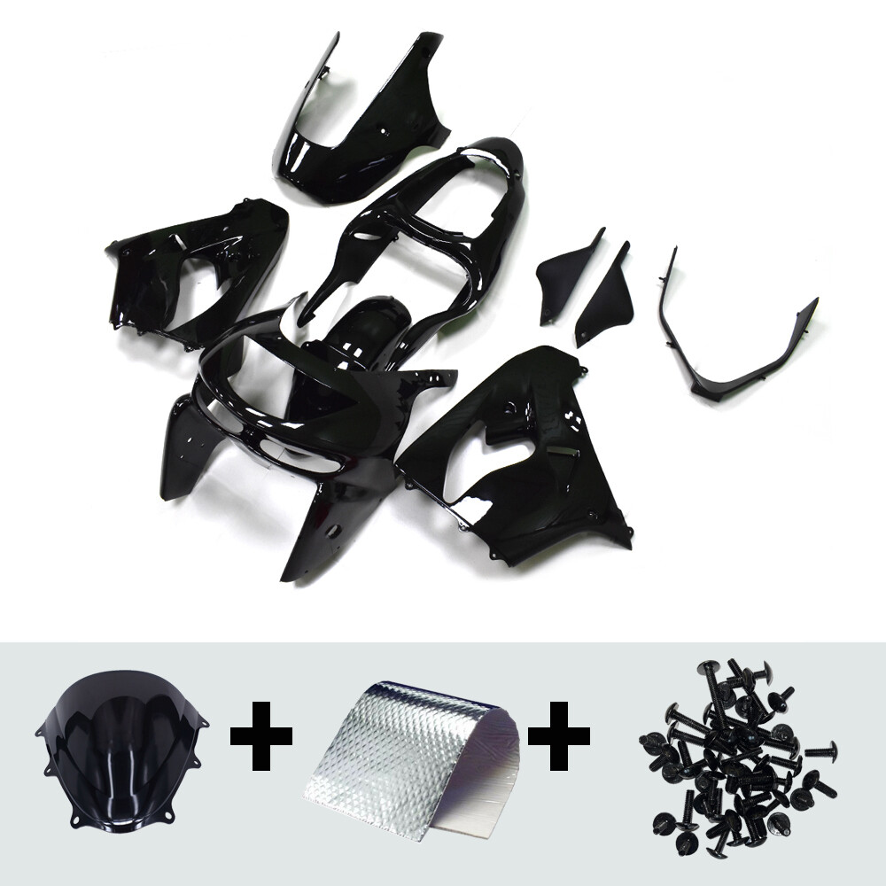 Black Fairing Kit for Kawasaki Ninja ZX9R 1998 1999 ZX-9R ABS