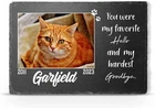 Personalized Pet memorial plaque, dog grave marker Cat Photo gravestone + STAND