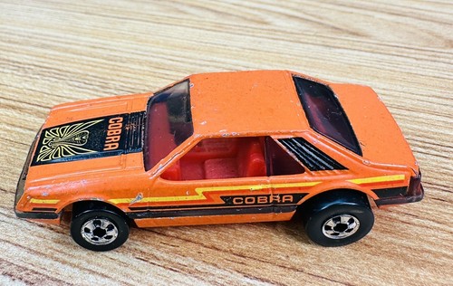 Hot Wheels Blackwall 1983 Orange Cobra Turbo Mustang 3 Pack Only Ford Car - Picture 2 of 5
