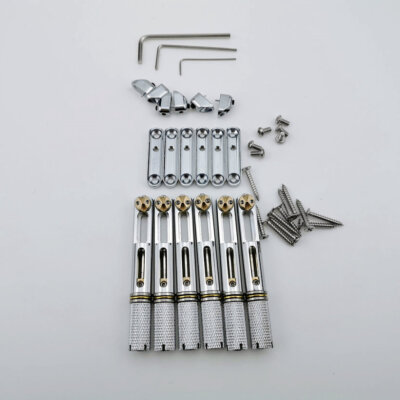 Headless Guitar Bridge Headless Fanned Fret -Single Fixed Brass Fan Bridges 