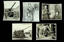 LOT OF 5 ORIGINAL PHOTOGRAPHS U.S. ARMY SOLDIERS SIZE 5" X 4" -KK-8-1