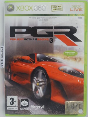PROJECT GOTHAM RACING 3 PGR MICROSOFT XBOX 360 PAL ITALIAN ORIGINAL COMPLETE