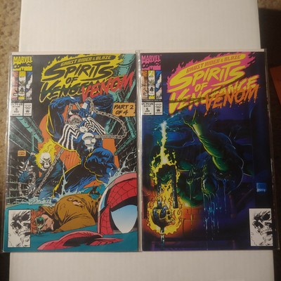 SPIRITS OF VENGEANCE #5 & 6 NM+ SET VENOM COVERS GHOST RIDER 1993 MARVEL COMIC