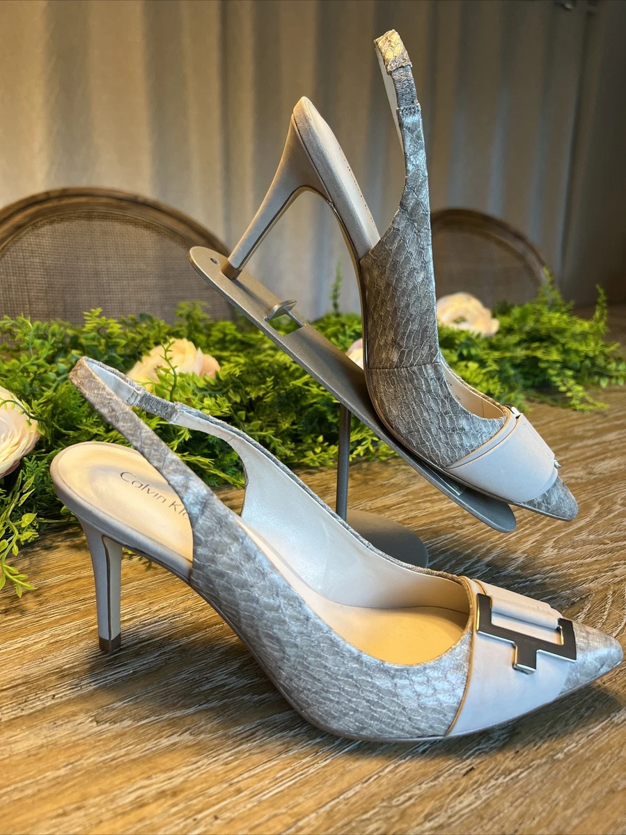 Calvin klein best sale slingback shoes