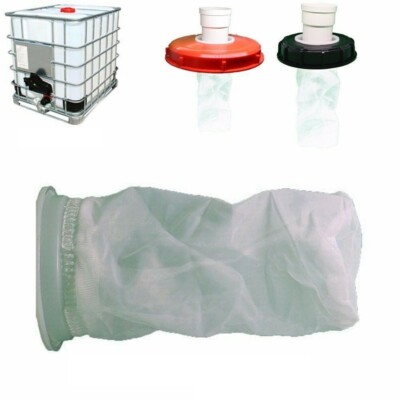 3er Set IBC Tankdeckelfilter - Nylon Regenwasserfilter 110mm
