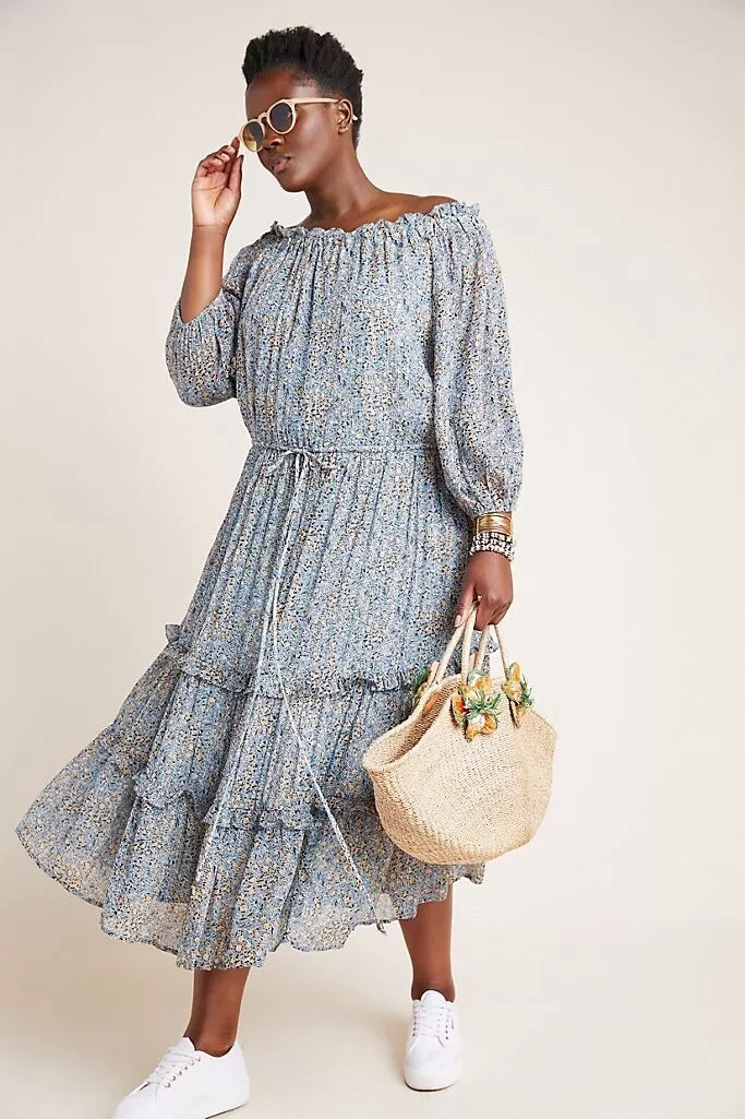 Anthropologie clearance peasant dress