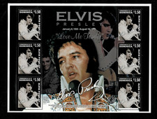 Dominica 2002 - Elvis Presley - Sheet of 6 Stamps - Scott #2396 - MNH