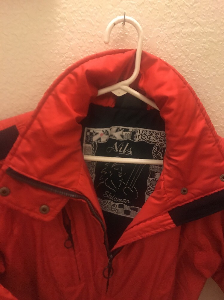 NILS Skiwear Vintage Women's Ski Jacket Red Size 12 | eBay