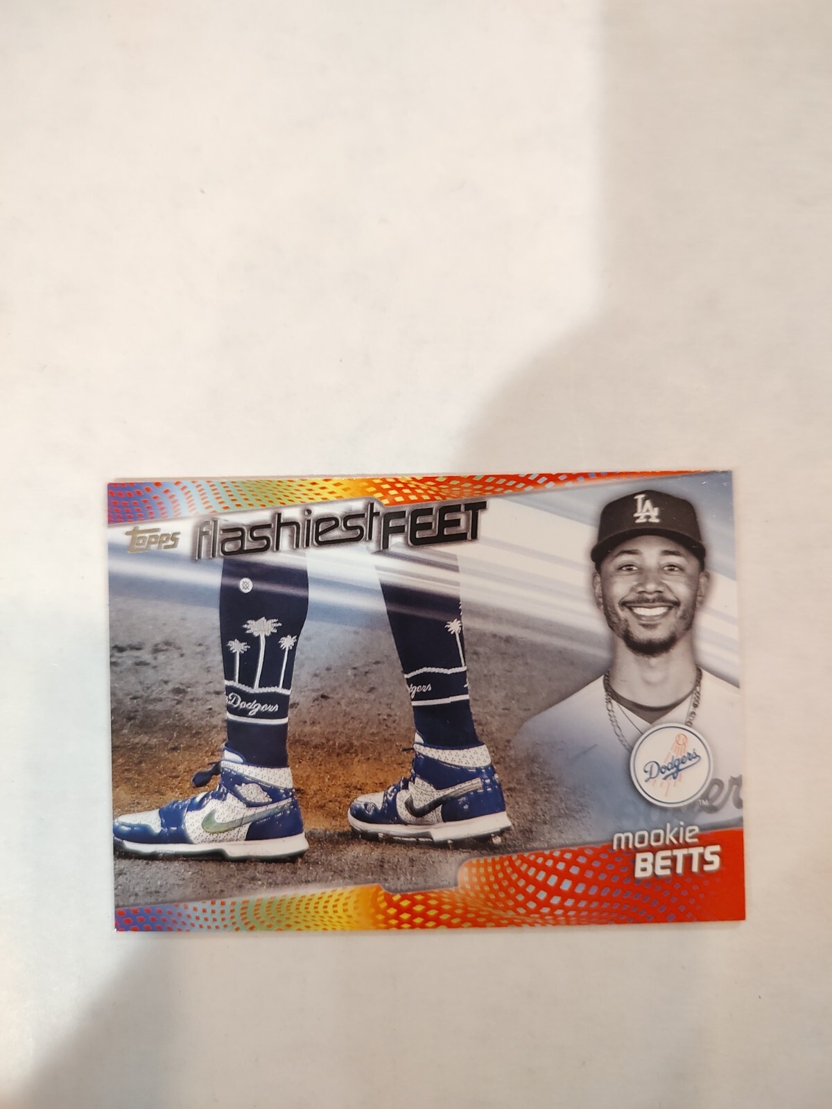 2022 Topps Series 1 - Flashiest Feet #FF-1 Mookie Betts (JGA)
