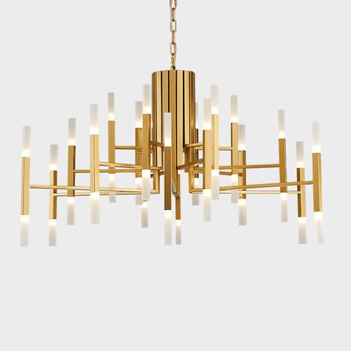 Gold Lobby Pendant Lighting Bedroom Pendant Light Led Dining Room Ceiling Lights - Picture 3 of 10