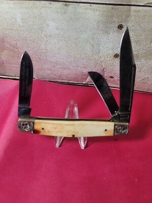 Vintage Parker Cut Co Stockman Knife (Mint Condition)  Scrolled Bolsters Japan!