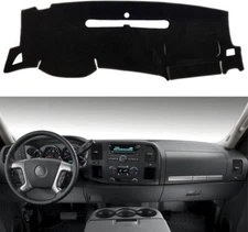 For 2007-2013 Chevy Silverado GMC Sierra Cab Dashboard Cover Dash Mat Pad Black