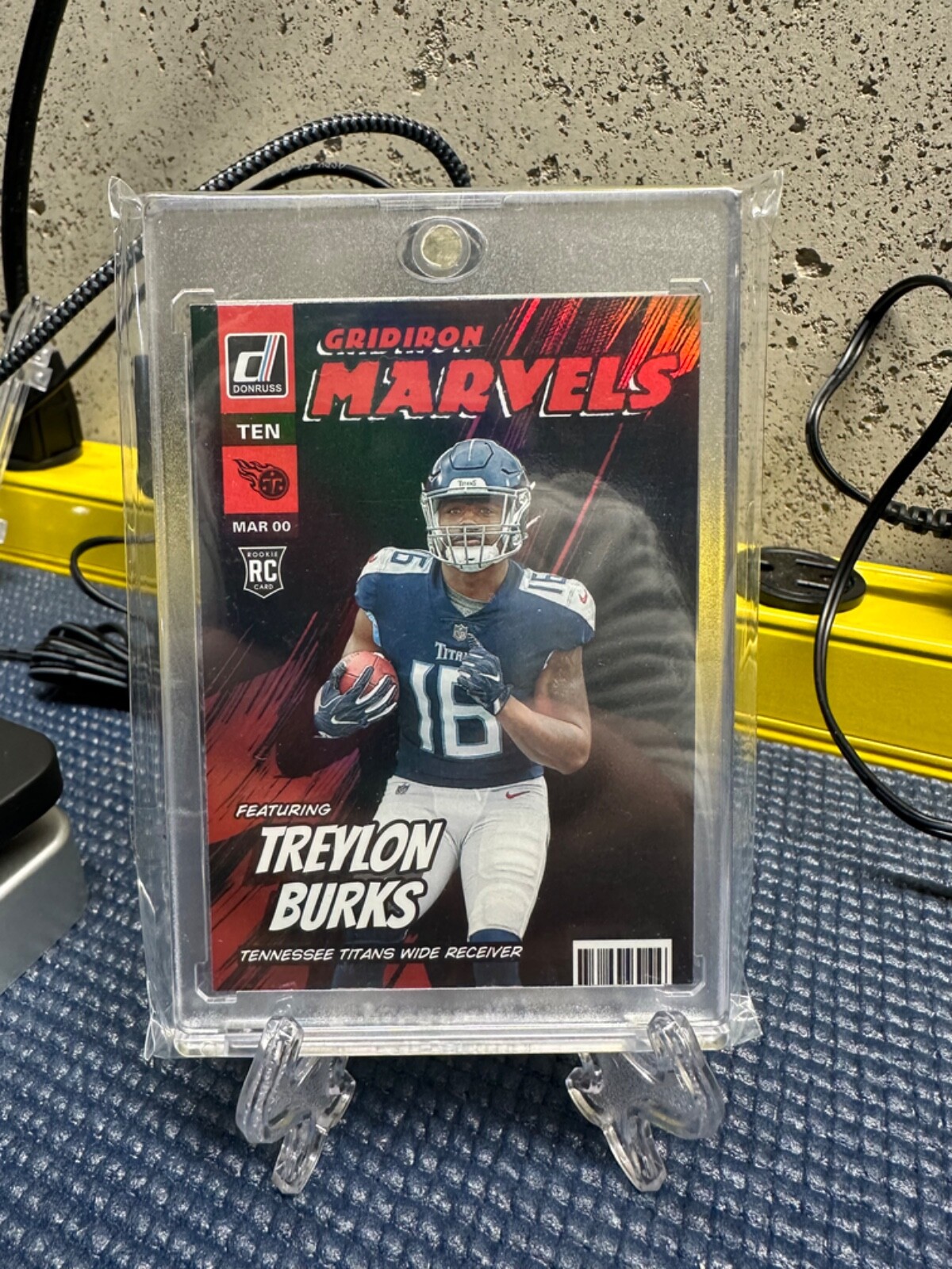 Treylon Burks Gridiron Marvels Case Hit SSP 2022 Panini Donruss Titans Rookie RC