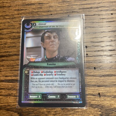 Star Trek CCG 2E KOVAL CHAIRMAN FOIL 4R168