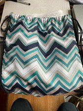 Back Pack, Thirty One, Geo Chevron Design , Navy-Aqua-gray, Corded