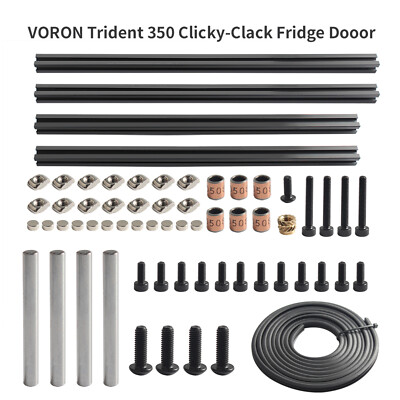 Clicky-Clack Fridge Door Kit for VORON 2.4 Voron Trident 350mm DIY 3D Printer