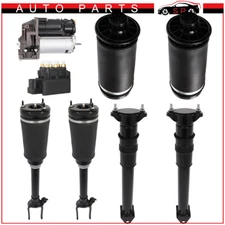 F+R Air Suspension Spring Strut Valve Block Compressor Kit For Mercedes GL450