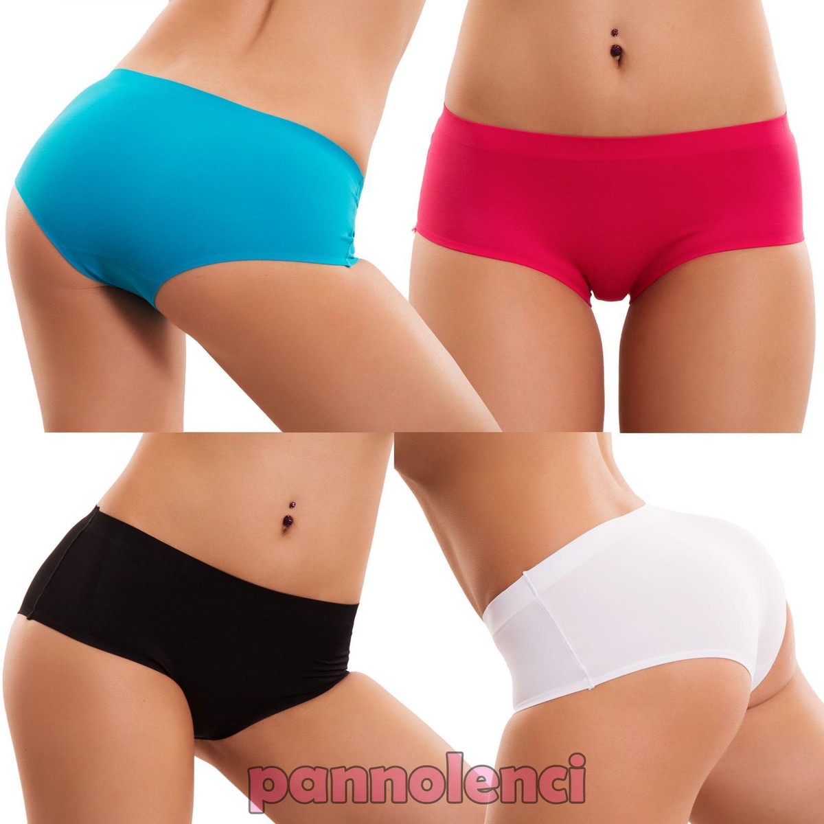 Slip donna culotte liscio basic intimo lingerie no segni vari