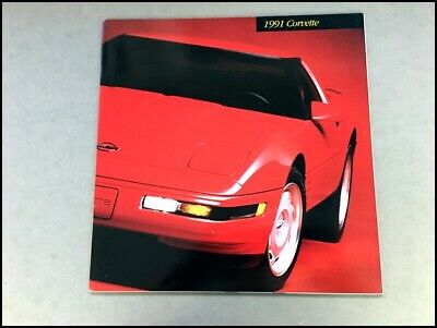 Convertible 1991 Chevrolet Corvette 32-page Original Sales Brochure Catalog