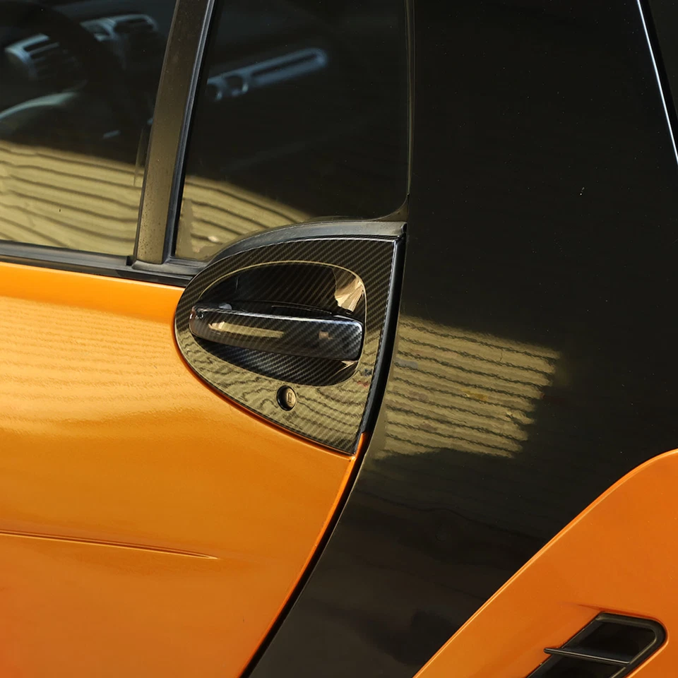 Kits protectores de cubierta de manija de puerta de coche para Smart ForTwo 2007-2015 fibra de carbono ABS Foto 4 de 4