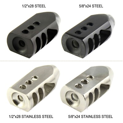 1/2''x28 or 5/8''x24 Thread Tanker Style Muzzle Brake  .223/5.56/22LR .308 300BLK