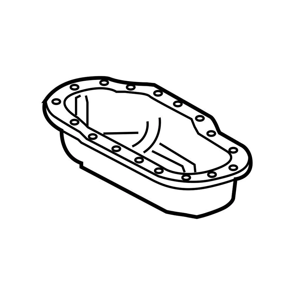 Para Toyota 4Runner FJ Cruiser Tundra 4.0L V6 1GRFE motor inferior Cacerola de aceite genuina Foto 3 de 3