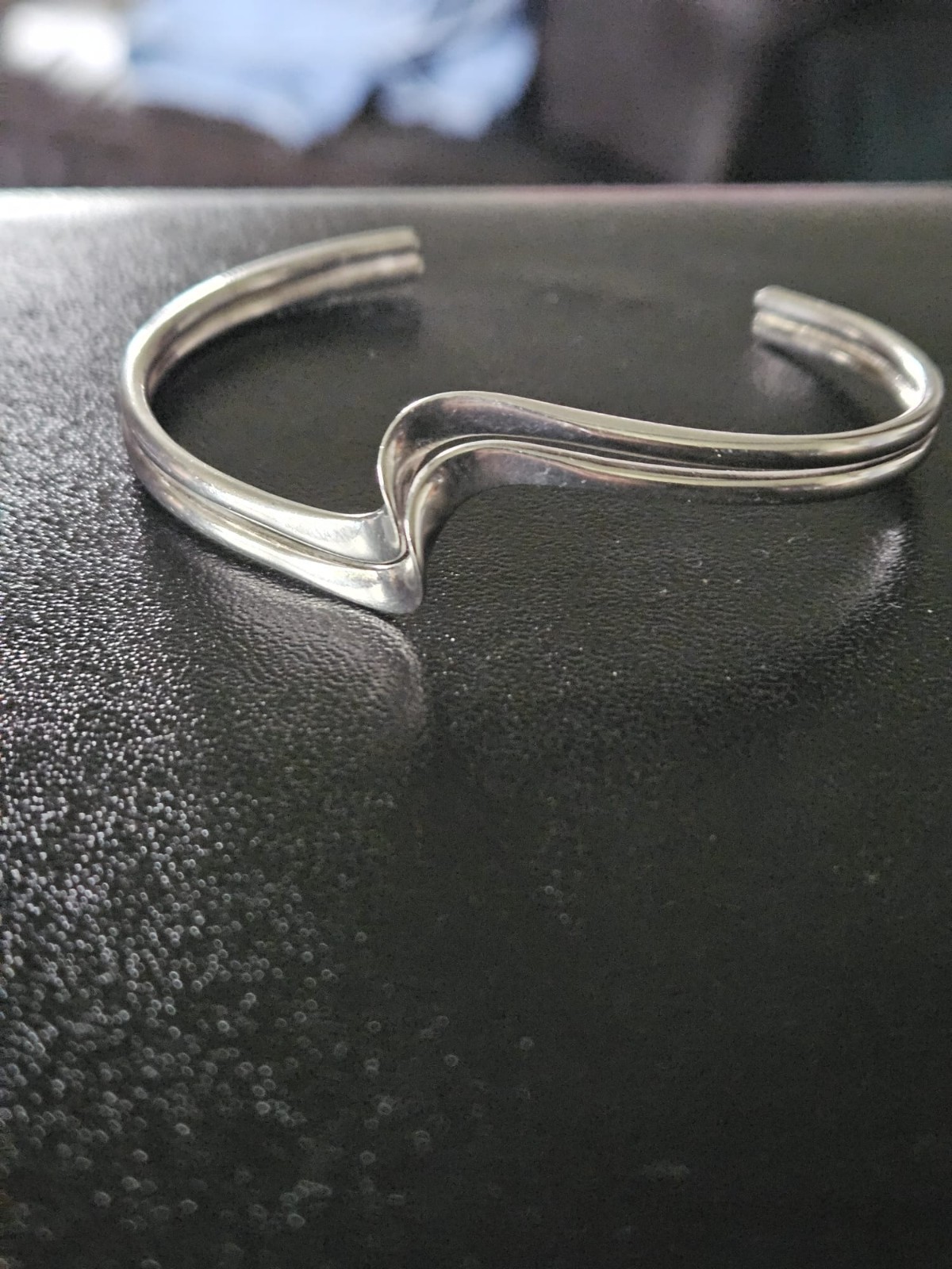 Beautiful Solid 925 Silver Bangle #4 - image 1