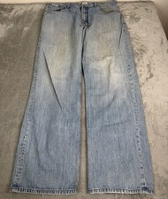 Vintage Y2K Rocawear Baggy Straight Jeans Men s Size 38x34 Blue Grunge