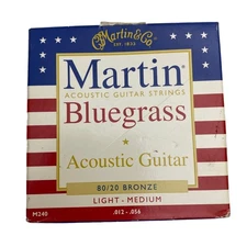 Martin Acoustic Guitar Strings Bluegrass M240 Bronze Bronze Wound - 6 Strings